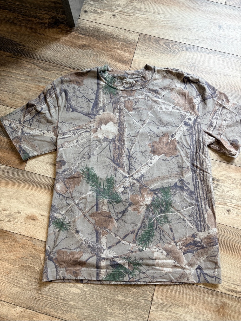 Hollister Women’s Short Sleeve Camouflage Tee - Brown/Green